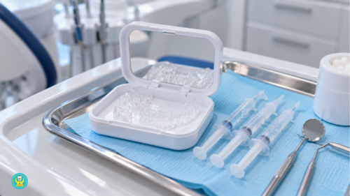 Máng tẩy trắng răng tại nhà và gel tẩy trắng do Nha Khoa Sài Gòn cung cấp