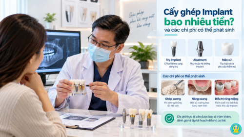 Cấy ghép Implant bao nhiêu tiền và các chi phí có thể phát sinh
