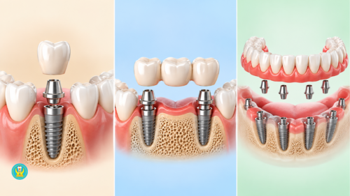 Các loại cấy ghép implant theo số răng mất và cách phục hình